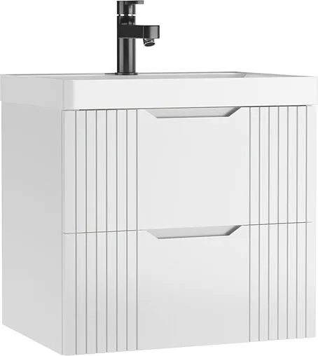 Тумба-умывальник подвесная Домино Garden 60 белый DG2502T+4670142930044