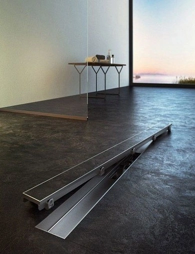 Решетка для лотка под плитку 1044мм AlcaPlast Floor-1050