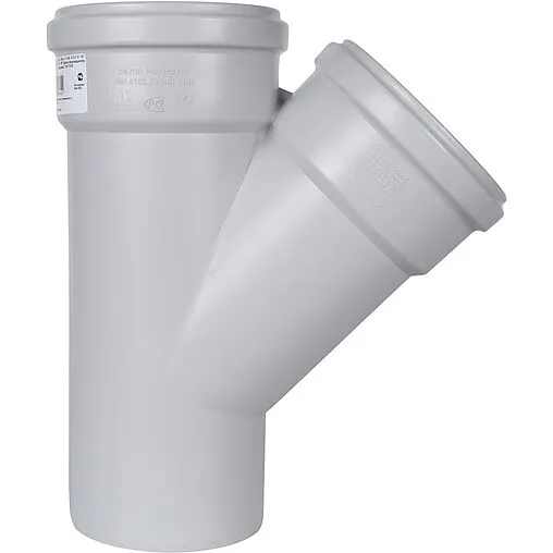 Тройник внутренний бесшумный D=110x110мм Угол 45° Stout SKB-0015-111145