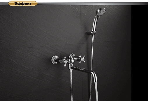 Смеситель для ванны с длинным изливом D&amp;K Hessen Hercules хром DA1423341