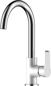 Смеситель для кухни Rossinka белый/хром W35-24, 1