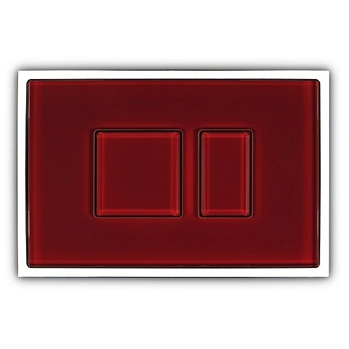 Клавиша смыва для унитаза Sanit SG 706 &quot;ai&quot; 16.713.L2..0000 стекло/красный