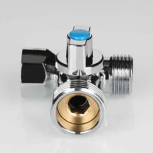 Кран шаровый трехпроходной ½&quot;н x ¾&quot;н x ½&quot;в хром Valtec VT.256.N.04, 5