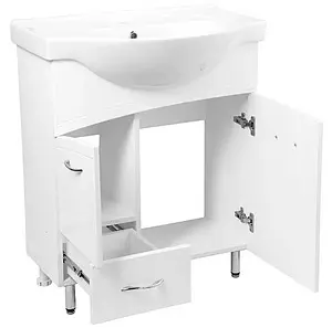 Тумба-умывальник напольная Cersanit Erica New 70 белый F-SU-ERN-ERI70+S-UM-ERI70/1-w Тумба-умывальник напольная Cersanit Erica New 70 белый F-SU-ERN-ERI70+S-UM-ERI70/1-w, 5