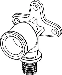 Водорозетка аксиальная 20мм x ¾&quot;в TECEflex 708612, 2