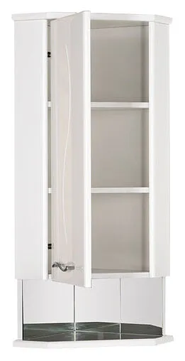 Шкаф угловой Aquanet Моника 35 L белый 00187389