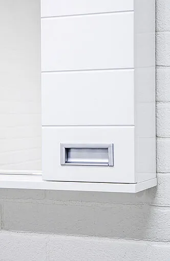 Шкаф-зеркало Домино Cube 90 белый DC5012HZ