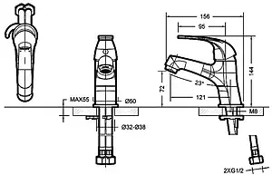 Комплект для ванны 3 в 1 Bravat Fit хром F00315C Комплект для ванны 3 в 1 Bravat Fit хром F00315C, 2