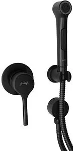 Гигиенический душ со смесителем Jacob Delafon Elate чёрный матовый E24610-BL, 1