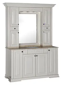 Шкаф-зеркало Aquanet Кастильо 140 слоновая кость 183176, 3