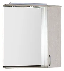 Шкаф-зеркало Aquanet Донна 80 R дуб белый 00169039, 1