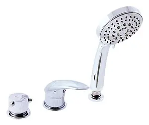 Смеситель на борт ванны на 3 отверстия Rav Slezak Dunaj хром D464.5/NP1/570, 1