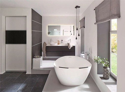 Ванна отдельностоящая из искусственного камня Riho Toledo 158x110 белый B126001105