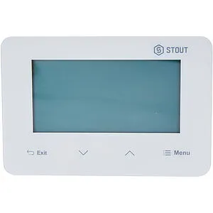 Беспроводной комнатный двухпозиционный регулятор котла Stout ST-293v2 белый STE-0101-029321, 1