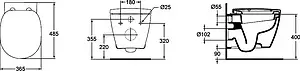 Унитаз подвесной Ideal Standard Connect белый E804601 Унитаз подвесной Ideal Standard Connect белый E804601, 2