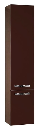 Шкаф-пенал подвесной с бельевой корзиной Aquaton Ария М 35 темно-коричневый 1A124403AA430