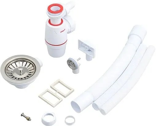 Сифон бутылочный для мойки с переливом Wirquin NEO 30987091 Сифон бутылочный для мойки с переливом Wirquin NEO 30987091