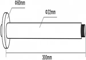Держатель верхнего душа на потолок Swedbe Platta хром 5511, 2