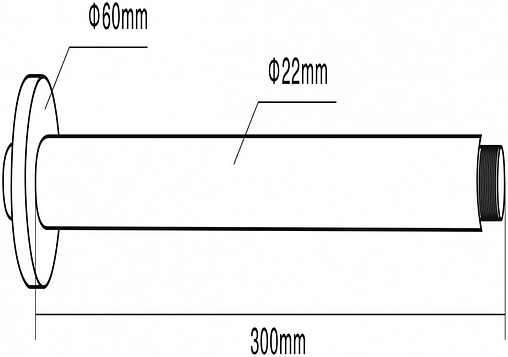 Держатель верхнего душа на потолок Swedbe Platta хром 5511