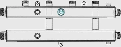 Коллектор распределительный 3 контура 1¼&quot;н x 1&quot;н Север-КМ2+1 1925075