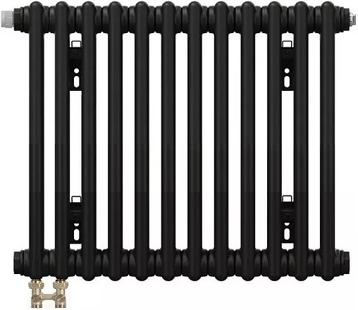 Радиатор стальной трубчатый Zehnder Charleston Completto 3057/12 V001½&quot; Ral 9217 Traffic Black (matt)