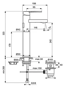 Смеситель для раковины Ideal Standard IdealSmart хром B0460AA Смеситель для раковины Ideal Standard IdealSmart хром B0460AA, 2