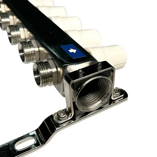 Группа коллекторная без расходомеров 6 отводов 1&quot;в/в x ¾&quot;ек Uni-fitt OPTIMAL 451B4306.RU