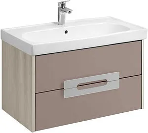 Тумба-умывальник подвесная Aquaton Ар-Деко 85 кашемир 1A2804K1DD6E0, 1