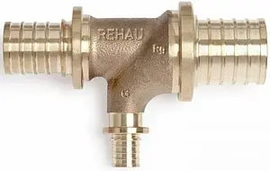 Тройник аксиальный редукционный 32мм x 16мм x 25мм Rehau Rautitan RX+ 14563971001, 1