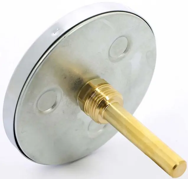 Термометр биметаллический Watts F+R801 100мм 120°С гильза 75мм ½&quot; 10006071, 3