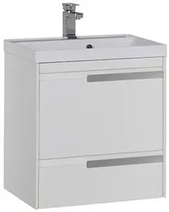 Тумба-умывальник Aquanet Тиволи 60 белый 00180053+00179393, 1
