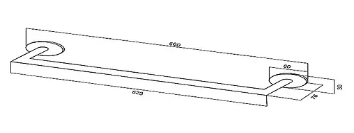 Полотенцедержатель Am.Pm Awe хром A15346400