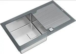 Мойка кухонная Teka Diamond RS15 1B 1D 86 нержавеющая сталь/серый камень 115100021 Мойка кухонная Teka Diamond RS15 1B 1D 86 нержавеющая сталь/серый камень 115100021, 3