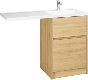 Фасад для тумбы Aquaton Лондри 60 дуб сантана 1A274801LH0C0, 1