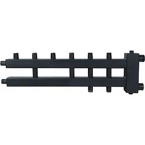 Распределительный коллектор 5 контуров с гидрострелкой 1½&quot;н x 1&quot;н Rommer RDG-0018-024035, 3