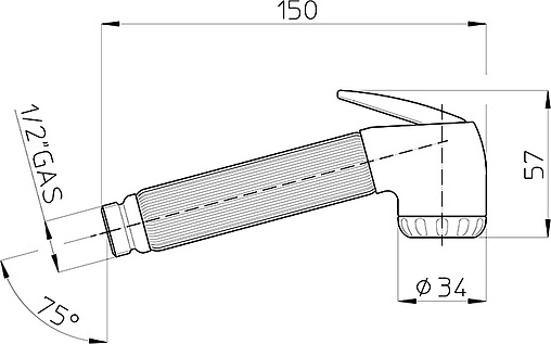 Гигиенический душ Bossini Nikita золото B00650.021