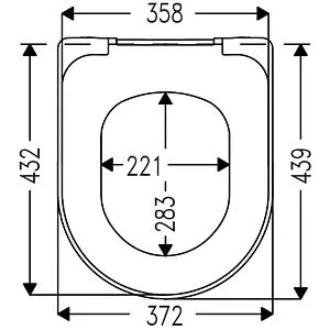 Крышка-сиденье для унитаза с микролифтом Villeroy&Boch Antao миндаль 8M67S1AM, 2