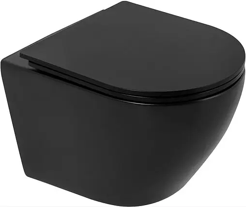 Комплект 5 в 1 BelBagno Colorato BB062CHR-MB/BB062SC-MB/BB002-80/BB007-PR-NERO.M с кнопкой черный матовый