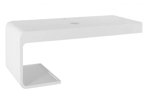 Консоль под умывальник Aquanet Corner K7L 100 белый глянцевый K7L