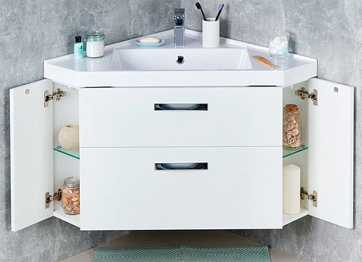 Тумба под умывальник подвесная Aquaton Кантара дуб полярный 1A205601ANW70