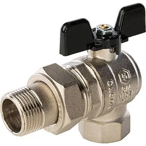 Кран шаровый с американкой угловой ¾"в x ¾"н Stout ГОСТ Р 59553-2021 SVB-0008-200020 Кран шаровый с американкой угловой ¾"в x ¾"н Stout ГОСТ Р 59553-2021 SVB-0008-200020, 1