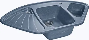 Мойка кухонная GranFest Corner C-1040E графит Мойка кухонная GranFest Corner C-1040E графит, 1