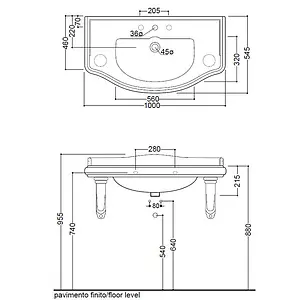 Кронтшейн Kerasan Retro белый 107901 Кронтшейн Kerasan Retro белый 107901, 2