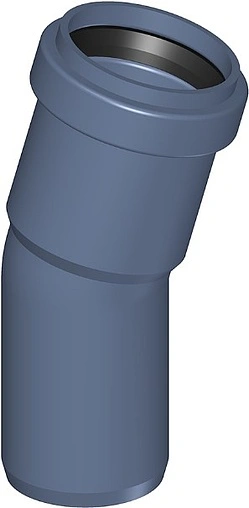 Отвод внутренний бесшумный D=110мм Угол 15° Poloplast POLO-KAL NG 02140