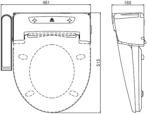 Крышка-сиденье для унитаза с микролифтом ISVEA Smart Plus белый 46Z61100I