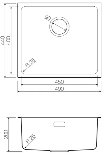 Мойка кухонная Omoikiri Tadzava 49-U/I-IN нержавеющая сталь 4993074