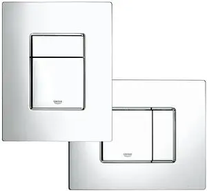 Комплект 6 в 1 Grohe Bau Ceramic 39586000 с кнопкой Skate Cosmopolitan 38732000 хром глянцевый, 3