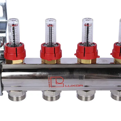 Группа коллекторная с расходомерами 6 отводов 1&quot;в/в x ¾&quot;ек Luxor CD 477/6 15662706N