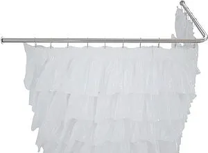 Карниз для ванны Aquanet Г-образный 150x70 хром 00265013, 2