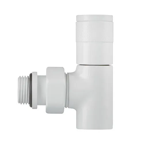 Комплект вентилей запорных угловых ½" в/н Royal Thermo Piano белый RTE 56.0012